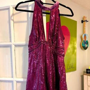 Free People Sequin Mauve Dress
